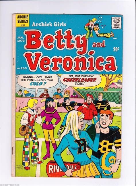 Archies Girls Betty And Veronica January 1973 Betty And Veronica