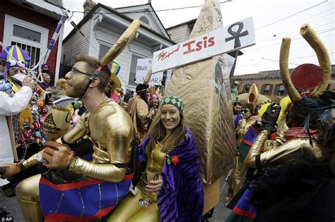 Mardi Gras Revelers In New Orleans Turn Heads With Their Wacky And Wonderful Costumes Daily
