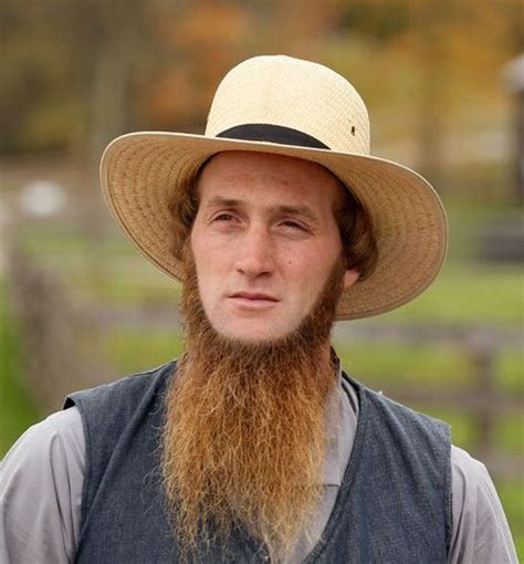 Young Amish Man With Reddish Brown Beard Amish Beard Amish Amish Men