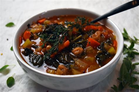 Vegan Tuscan Kale Soup Tales Of Grit Grace