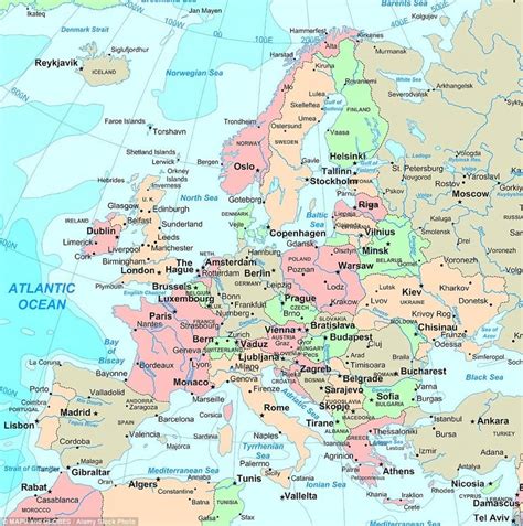 Uk Mappa Delleuropa Cartina Della Gran Bretagna E Delleuropa