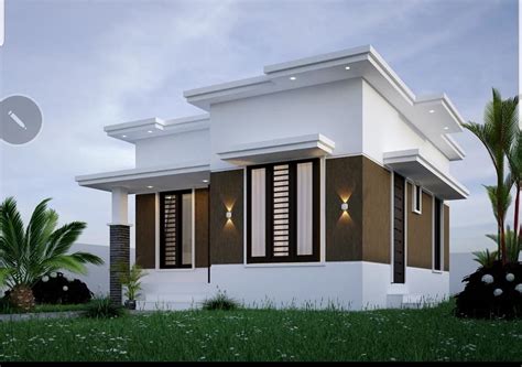 696 Sq Ft 2bhk Modern Single Storey Beautiful House And Plan Home