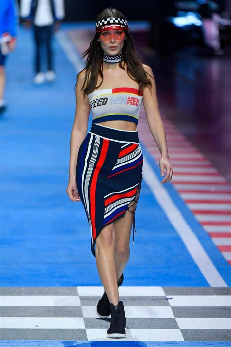 Bella Hadid Walks For The Tommy Hilfiger Show Spring Summer 2018