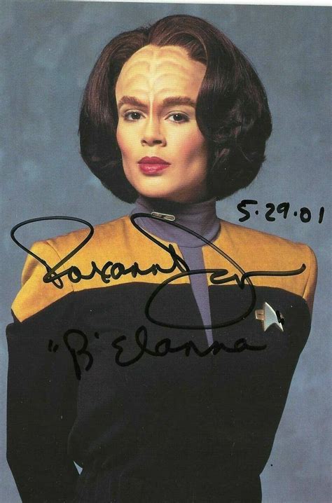 Roxann Dawson Signed Inscribed Star Trek Voyager B Elanna Torres