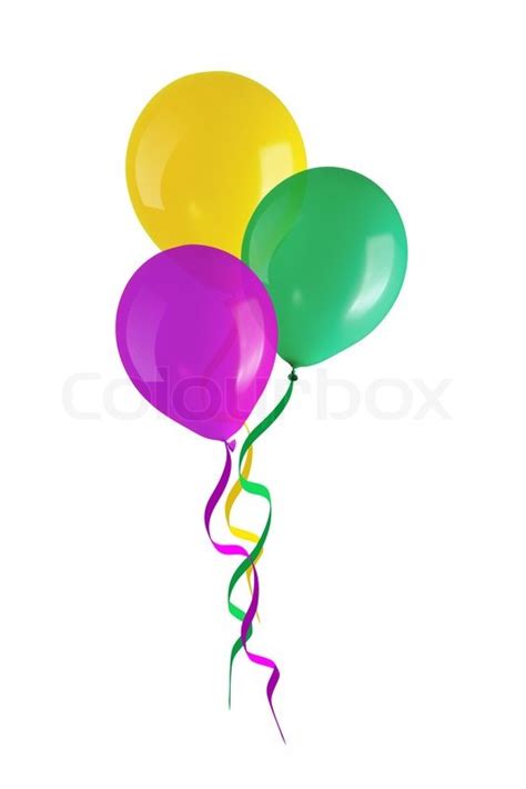 Party Colorful Balloons Isolated On Stock Image Colourbox