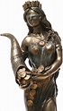 Goddess Fortune Tyche Luck Fortuna Statue Sculpture Figurine Bronze ...
