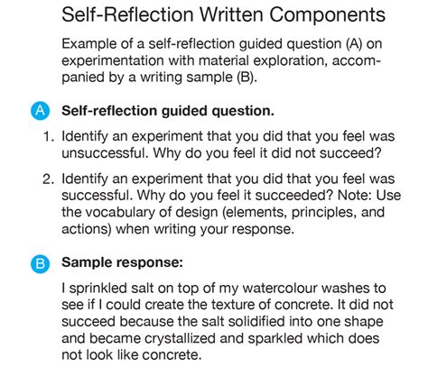 Do not ignore any of the important pointers we have listed in this article. Self-reflection written components | Download Scientific ...