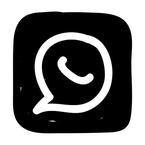 Scribble Social Whatsapp Logo Free Icon Icon