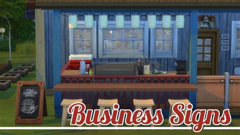 Pin By Helena On Ts4cc Decor Items Business Signs Sims 4 Custom