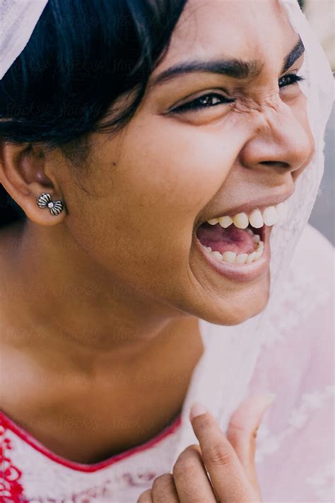 Portrait Of A Beautiful Happy Young Woman By Jessica Lia Stocksy United