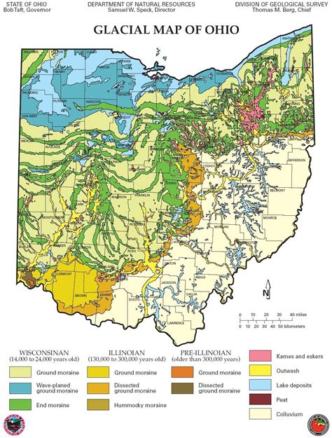 Geology Ohio Map Geology Ohio History