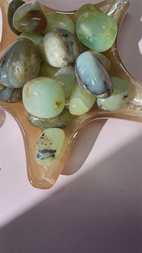 Blue Andean Opal Tumble Stones Amethyst Goddess