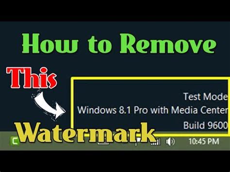 We did not find results for: How to remove windows 8.1 pro build 9600 watermark ...