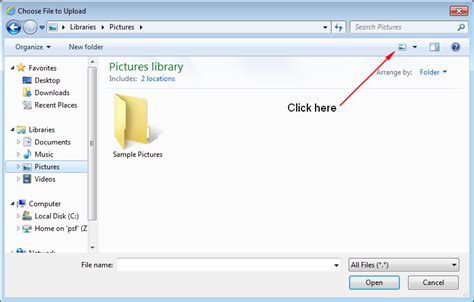 Internet Explorer Windows 7 Library View Isnt Shown For