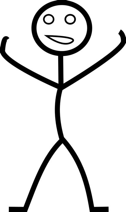 Free Vector Graphic Happy Man Stick Man Free Image On Pixabay 154611