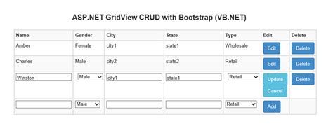 Asp Net Gridview Control Crud With Bootstrap Vrog Vrogue Co