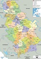 Detailed Political Map of Serbia - Ezilon Maps