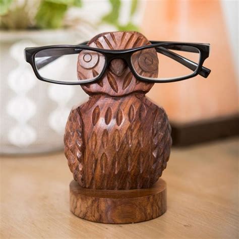 Wood Eyeglass Holder Nose Fair Trade Winds