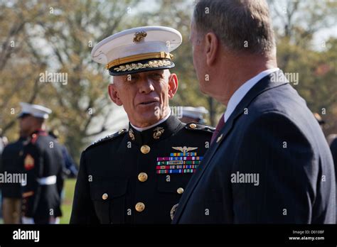 Us Marine Corps Lieutenant General In Uniform Washington Dc Usa