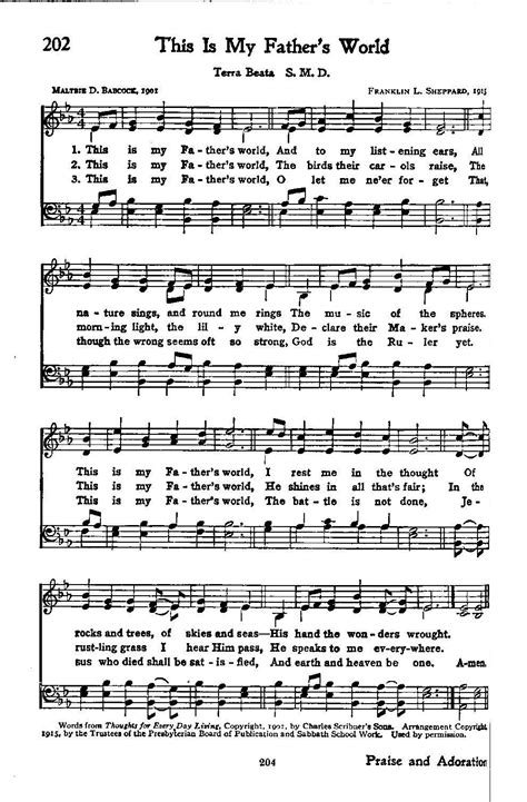 Jp saxe & julia michaels] but if the world was ending, you'd come over, right? This is My Father's World | Hymn music, Hymn sheet music ...