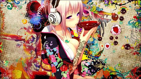 Colorful Anime Girl Wallpapers Top Free Colorful Anime Girl