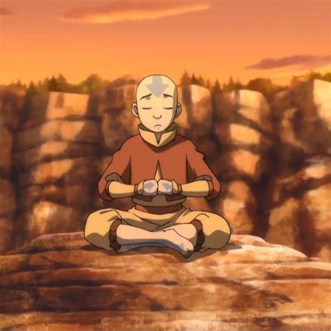 Avatar Aang Meditating Avatar The Last Airbender Art Avatar Cartoon