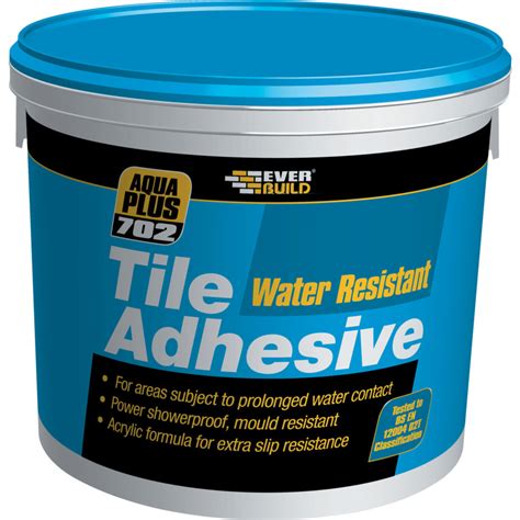 Everbuild Water Resistant Tile Adhesive 25ltr Res02 Cromwell Tools