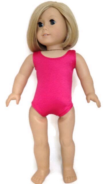 dark pink 1 piece swimsuit made for 18 american girl doll clothes ebay