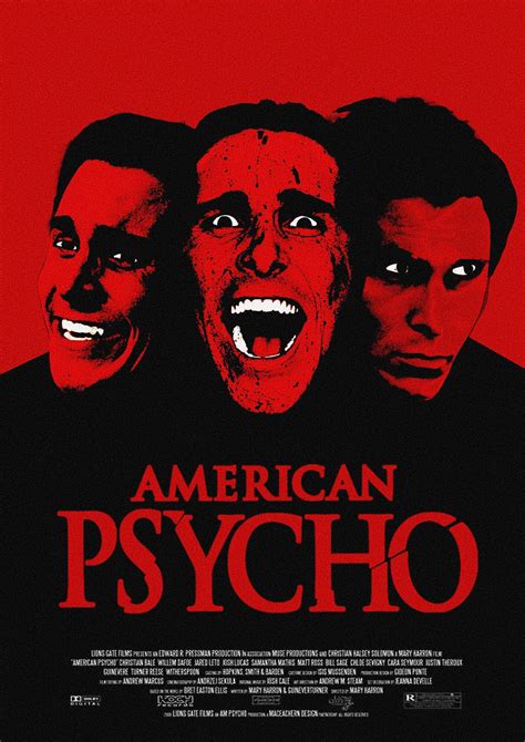 American Psycho Alternative Poster Jackowendesign Posterspy