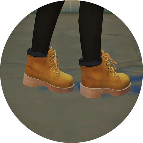 Childhiking Bootsunisex하이킹 부츠어린이 남녀 공용 신발 Sims 4 Cc Kids Clothing