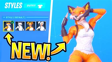 Leaked Emotes With Fox Team Leader Skin In Fortnite Selectable Styles Concept Youtube