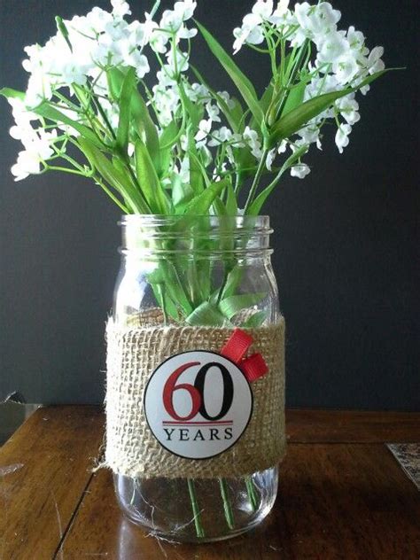 The base warehouse offers the best and most affordable party supplies in australia. Table decoration for 60th anniversary - burlap and Mason jars | 60th anniversary parties, 60th ...