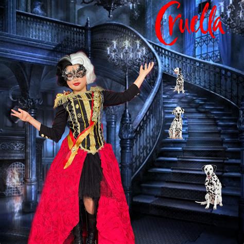 Promotional Discounts Shop Authentic 2021 Movie Cruella De Vil Cosplay Costume Full Suit Any