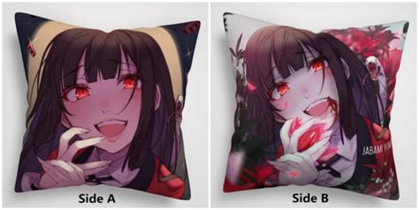 Kakegurui Jabami Yumeko Anime Two Sides Pillow Cushion Case Cover Ebay