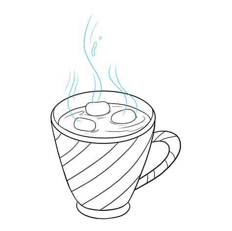 How To Draw Hot Chocolate Really Easy Drawing Tutorial