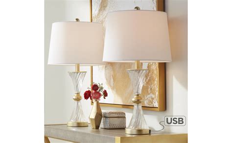 Regency Hill Lucas Traditional Glam Table Lamps 2625 High Set Of 2
