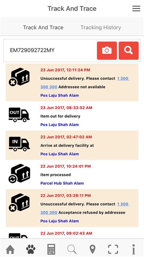 So, i'm very curious about my item. No Telefon Pos Laju Transit Office Klia Hub