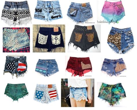 Diy Shorts Designs Hotpants Jeans Diy Shorts Summer Diy Uk Fashion