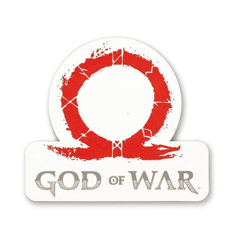 God Of War 2018 Omega Logo Car Magnet Kratos And Son Video Game