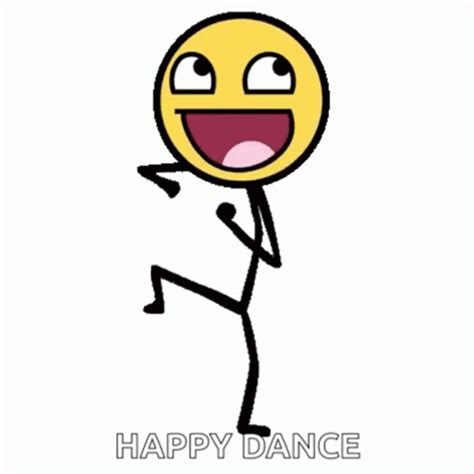 Happy Dance Emoji Stick GIF GIFDB Com