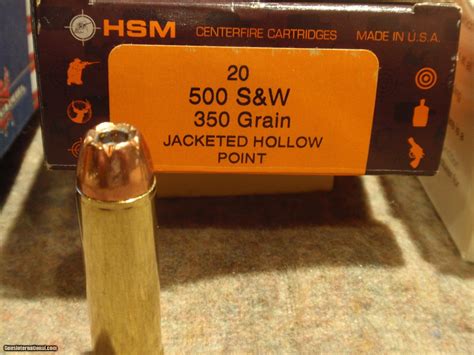 500 Sandw Magnum Ammunition Factory Ammo Brand New