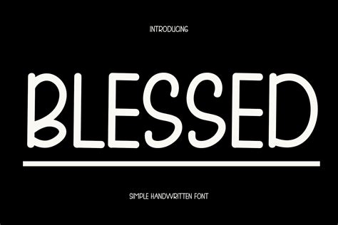 Blessed Font By Pinkmeca · Creative Fabrica