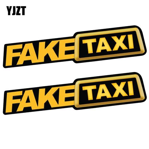 Buy Yjzt 20cm43cm 2x Fake Taxi Reflective Funny Car