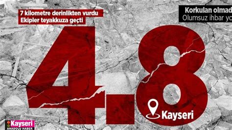 Uzmanlar Kayseri deki depremler için ne diyor