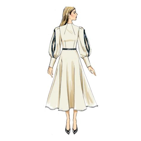 Vogue Womens Dress Sewing Pattern 9327 Fashion Illustration Dresses