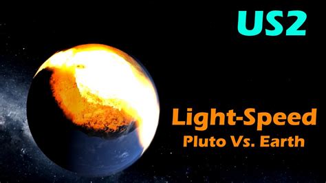 Lightspeed Pluto Vs Earth Universe Sandbox 2 Youtube