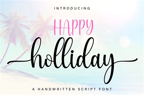 Happy Holliday Font By DN Creative Creative Fabrica
