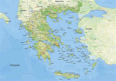 Χάρτης Ελλάδας πόστερ Εκτυπώσεις Τυπογραφείο