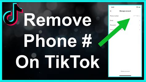 For example, so that they can. How To Remove Phone Number From TikTok - YouTube