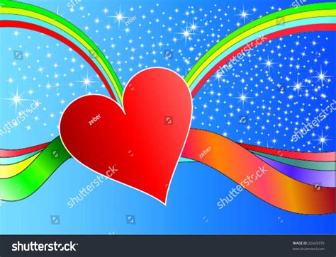 Rainbow Heart Vector Stock Vector Royalty Free 22665979 Shutterstock